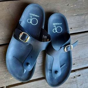 Ocean Pacific Black Sandals with Buckle